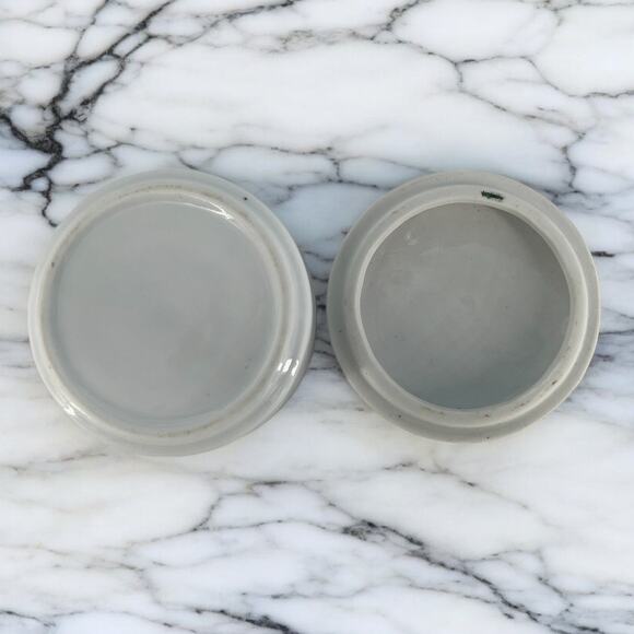 Whimsical Holiday Lidded Trinket Dish Christmas Tree & Tealight Candles - Picture 6 of 10